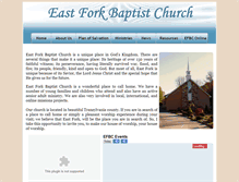 Tablet Screenshot of eastforkchurch.com